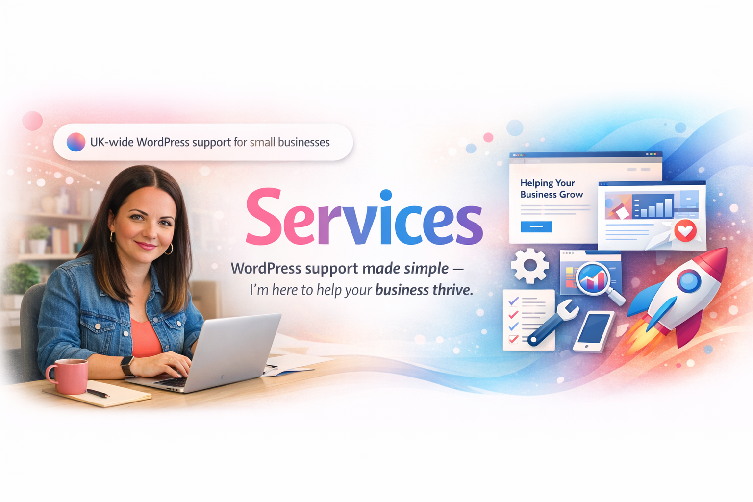 WordPress support for small businesses banner
